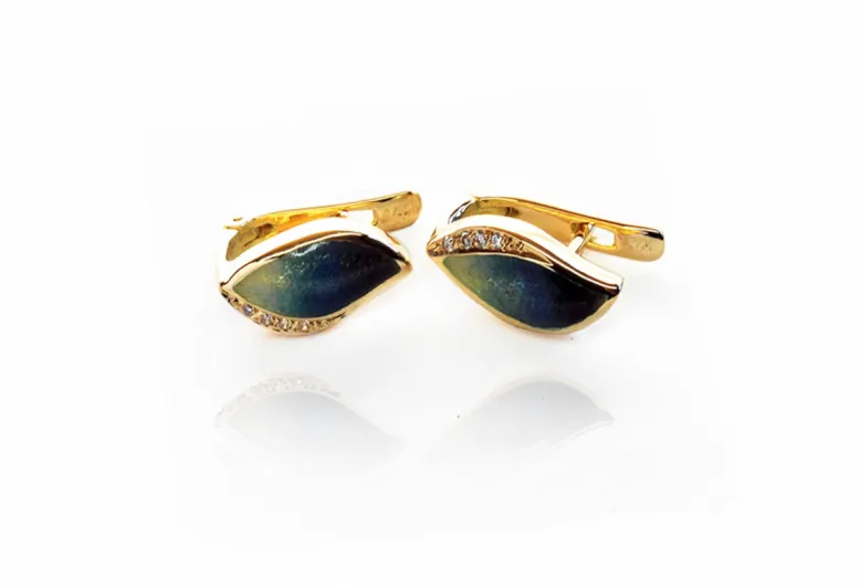 Pendientes Botanic azul
