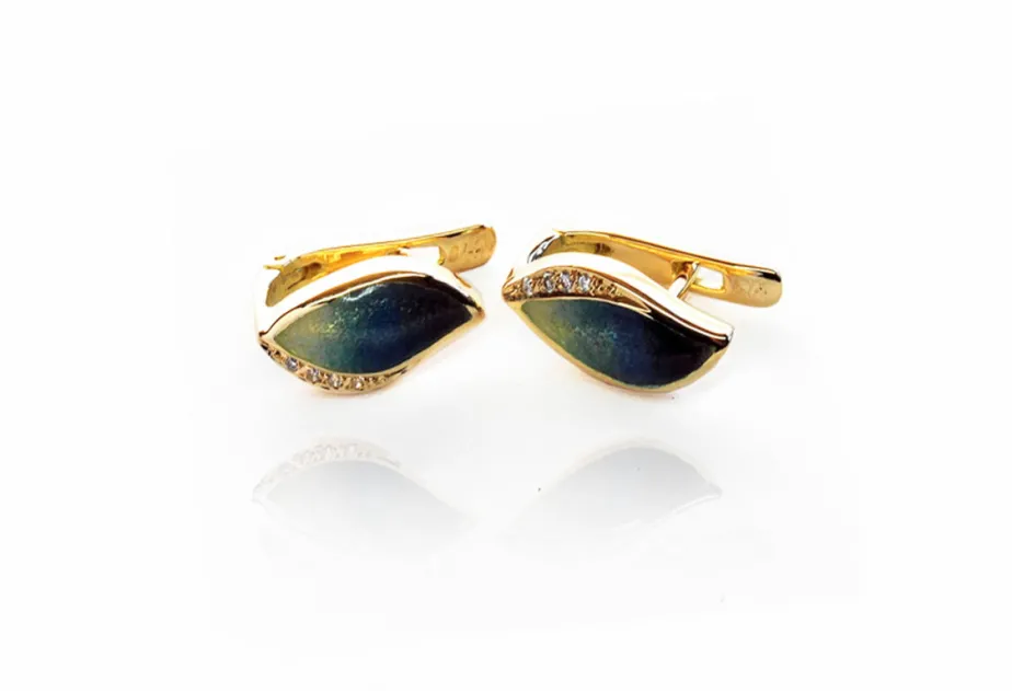 Pendientes Botanic azul