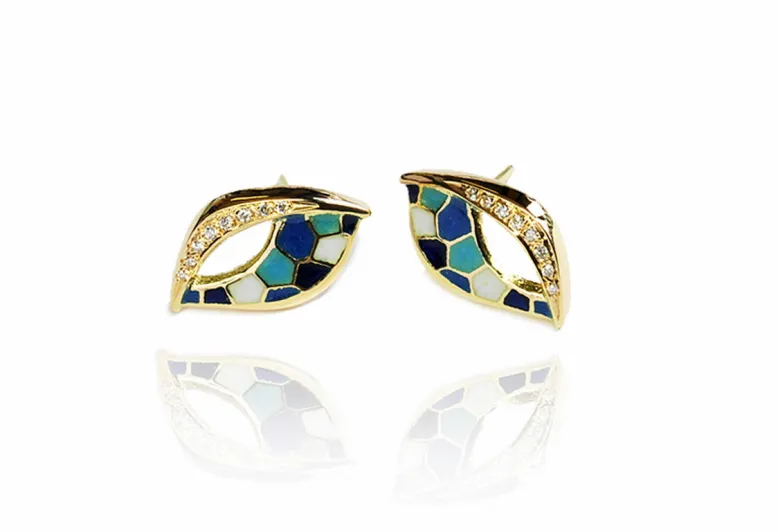 Arracades Serpenti petites blaves
