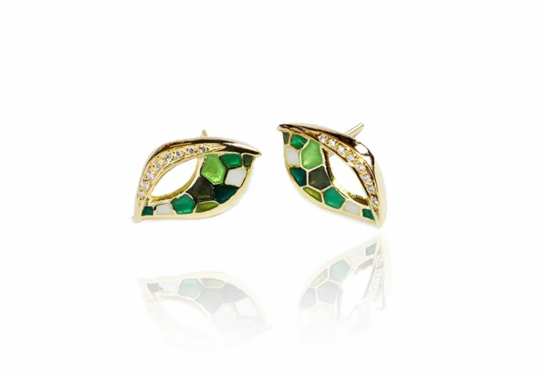 Arracades Serpenti petites verds