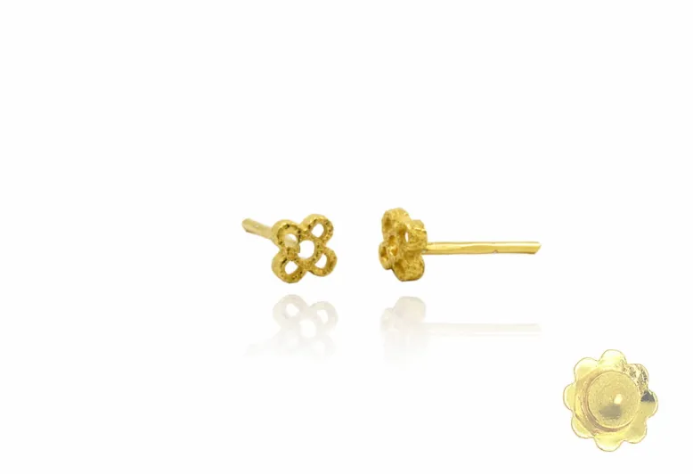 Mini Perforated Panot Earrings