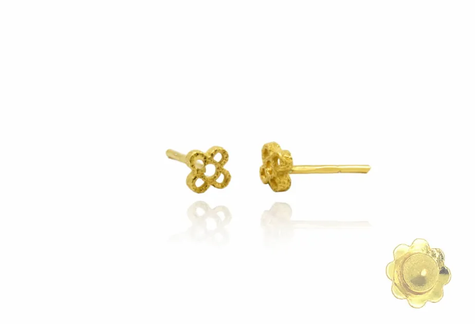 Mini Perforated Panot Earrings
