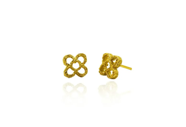 Medium Textured Panot Tile Earrings