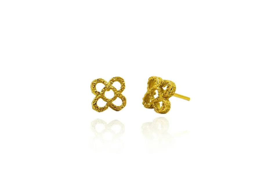 Medium Textured Panot Tile Earrings