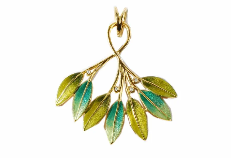 Penjoll Natur fulles verdes brillants