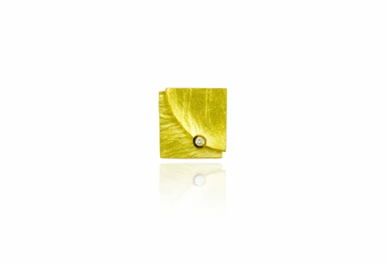 Colgante Doble Fulla, oro completo