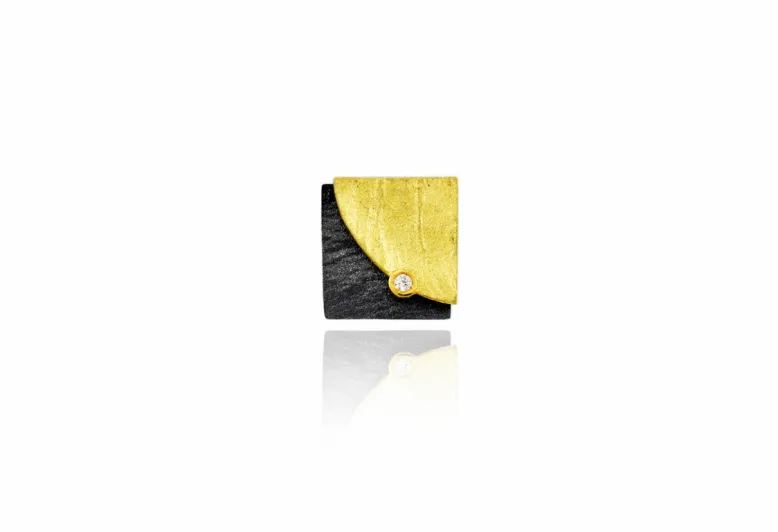 DobleFulla silver&gold pendant