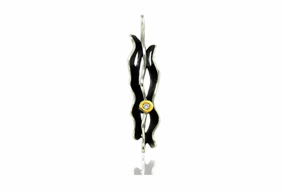 Fi silver&gold pendant