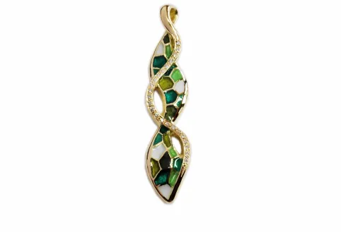 Serpenti green pendant