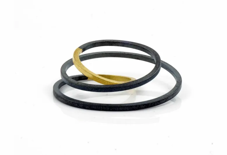 Penjoll circunval·lació plata-or 1mm