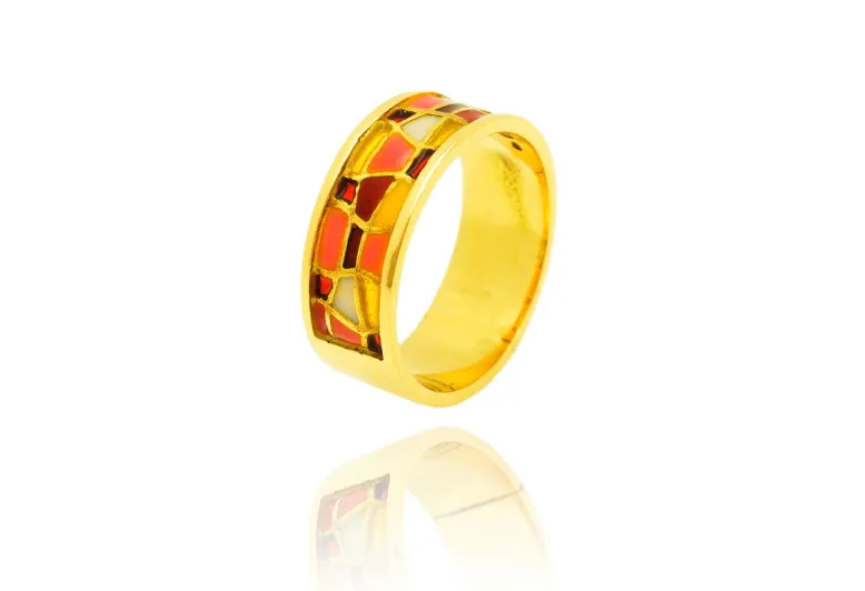 Anillo suprem ocres estrecho