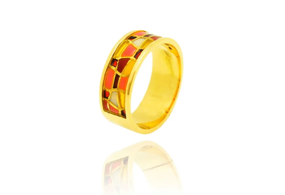Anillo suprem ocres estrecho