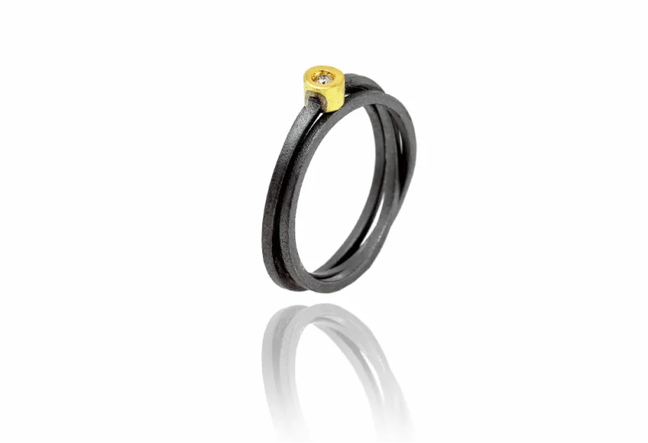 Anell Lux cinta 1mm plata+ boca R