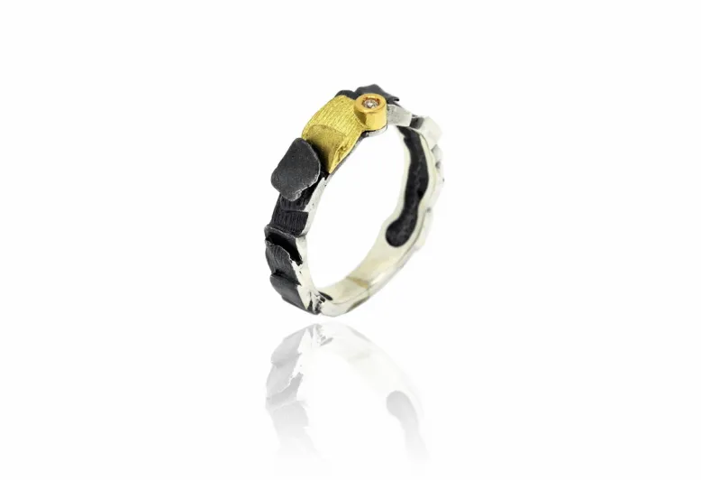 Anell Xaloc plata i or