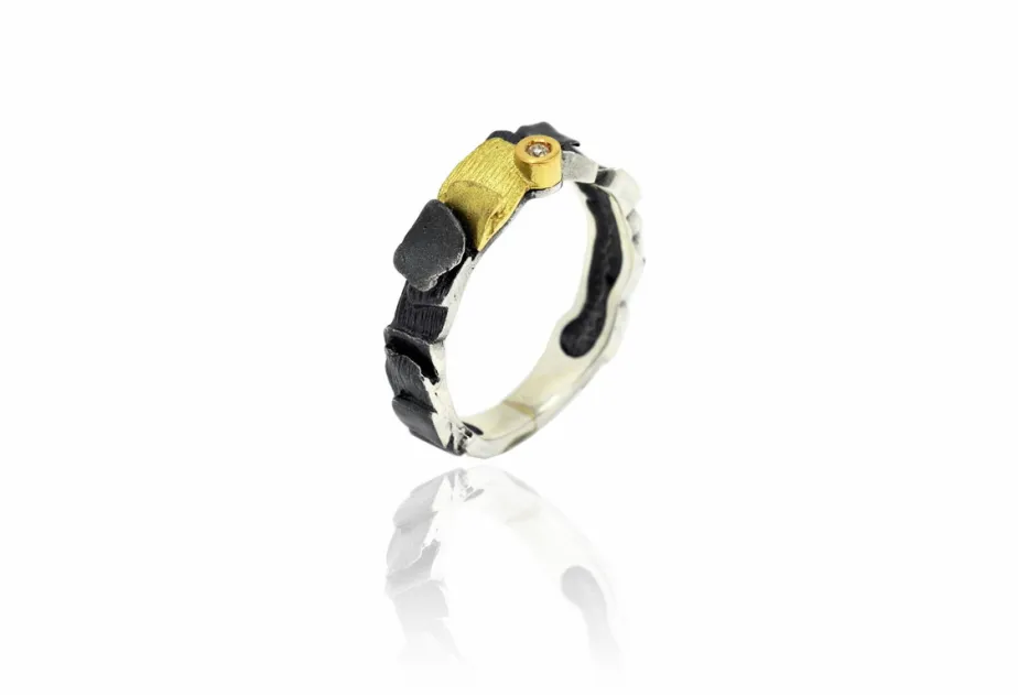 Anell Xaloc plata i or
