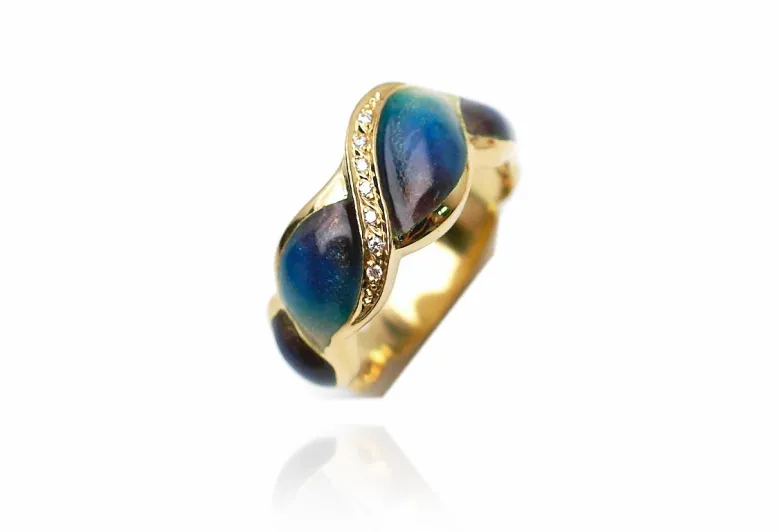 Kleiner blauer Ring Botanic