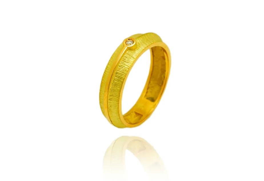 Goldring Mia mit Diamant