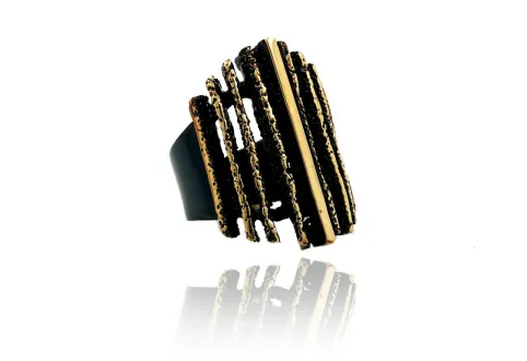 Anell Junc gran GoldenBlack