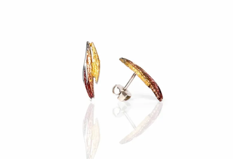 Bori ochre small earring