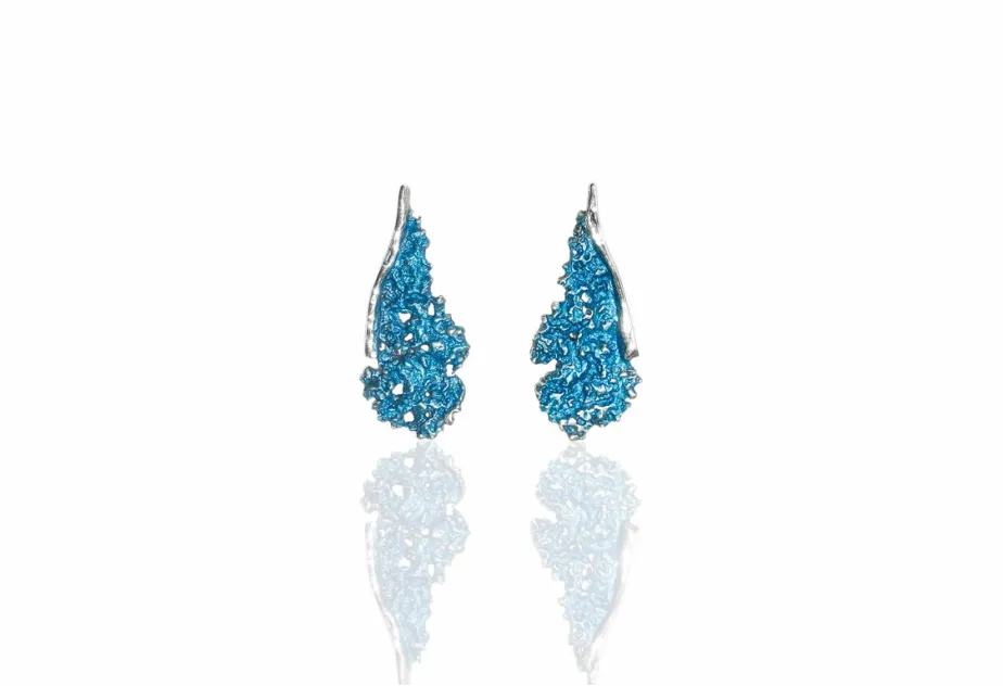 Pendientes Symphony azul cobalto