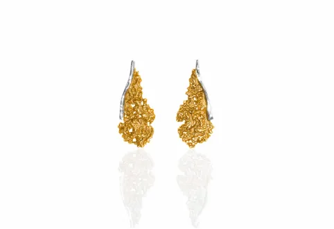 Symphony bronze orange earring
