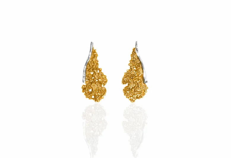 Symphony bronze orange earring