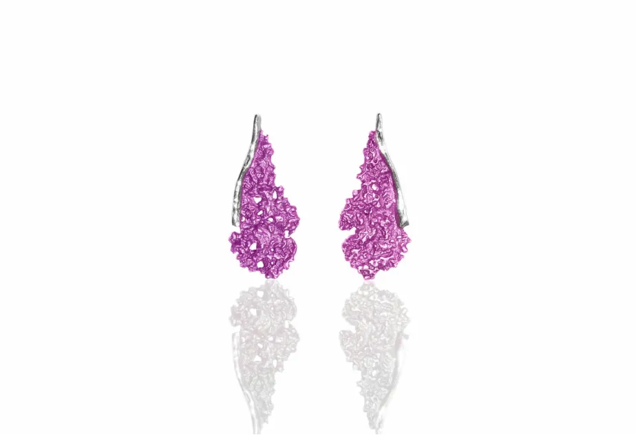 Symphony magenta pink earring