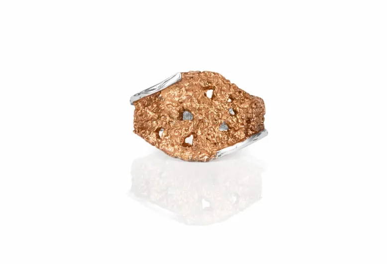 Anillo Symphony bronce naranja
