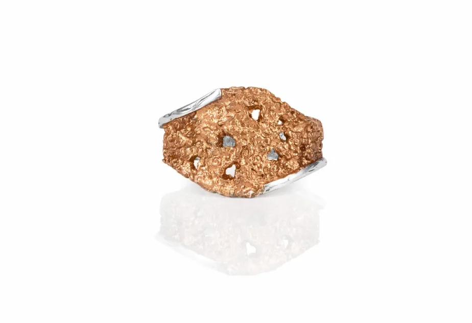 Anillo Symphony bronce naranja
