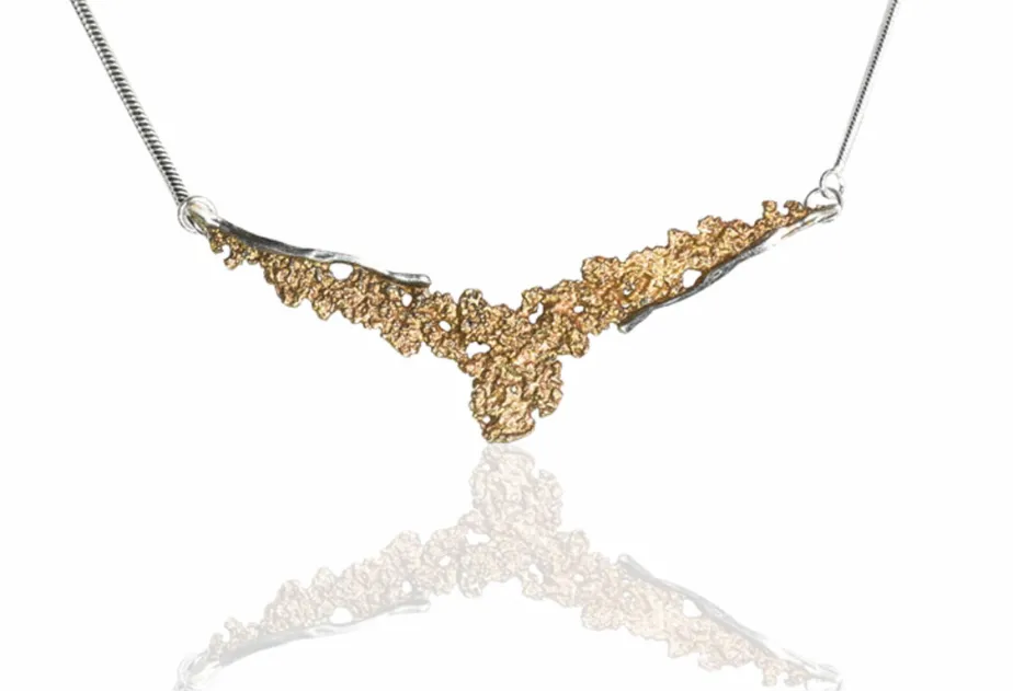 Orange-Bronzene Halskette Symphony