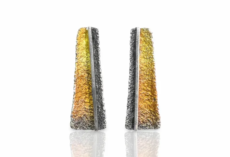 Pendientes Osha ocre grandes