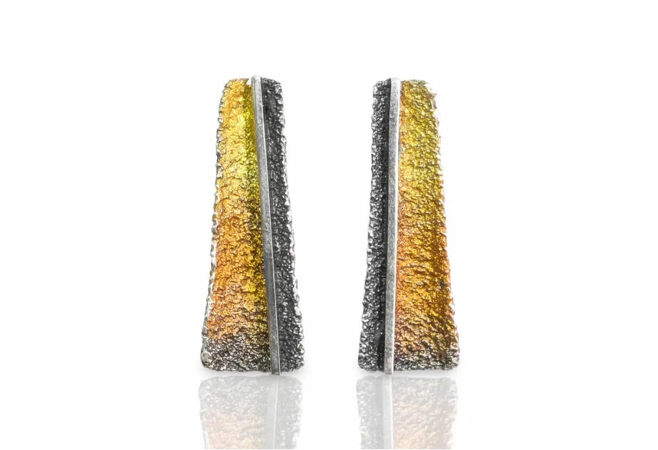 Pendientes Osha ocre grandes