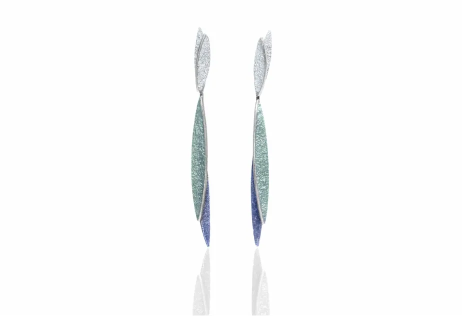 Arracades 2 peces Lara blau