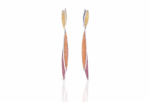 Lara ochre 2 pieces earring