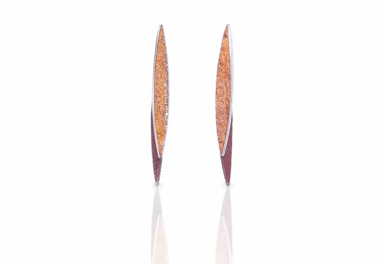 Lara ochre medium earring