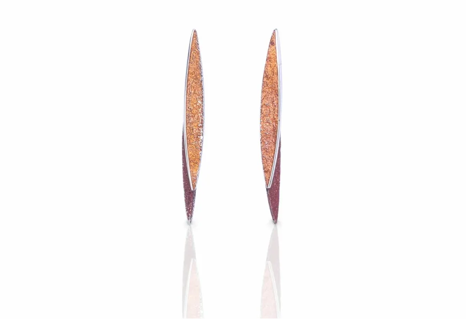 Lara ochre medium earring