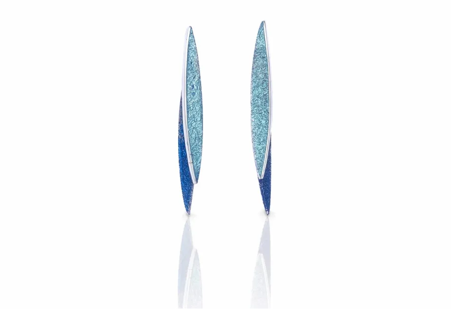 Pendientes Lara azules medianos