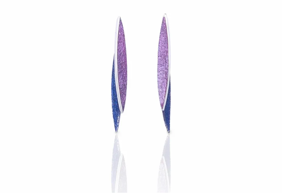 Pendientes Lara lilas medianos