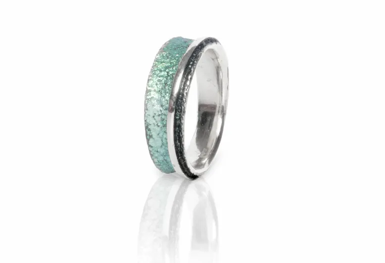Anillo Osha verde esmeralda pequeño