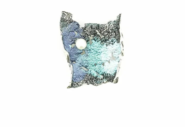 Kleiner Formentera blauer Anhänger Intenzza mit Perle