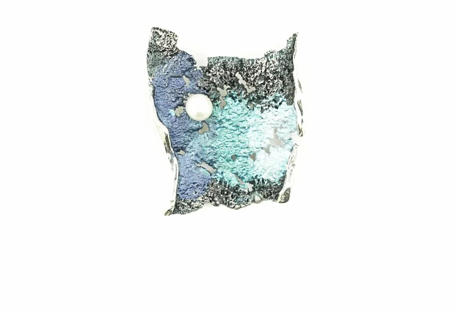 Kleiner Formentera blauer Anhänger Intenzza mit Perle
