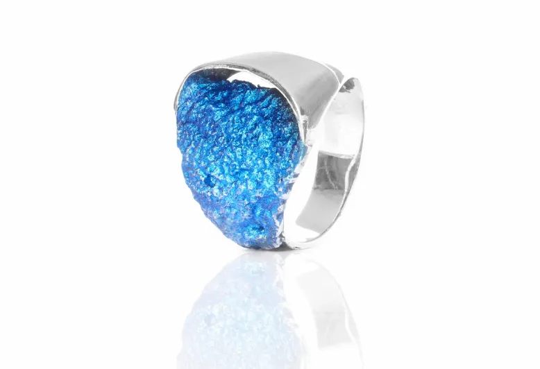Gala electric blue small ring