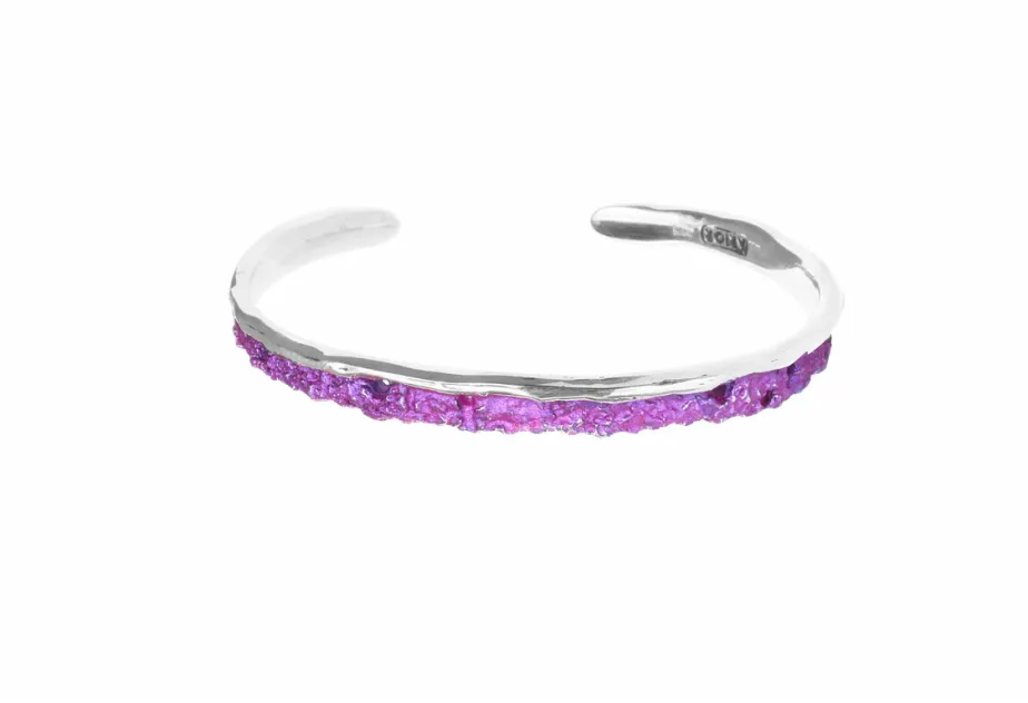 Kleiner pink-magenta Armreif Symphony