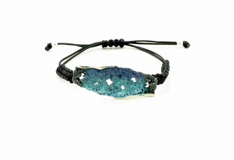 Pulsera macramé Intenzza azul Formentera