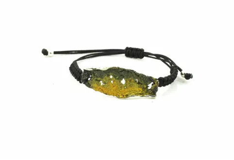 Pulsera macramé Intenzza verde liquen