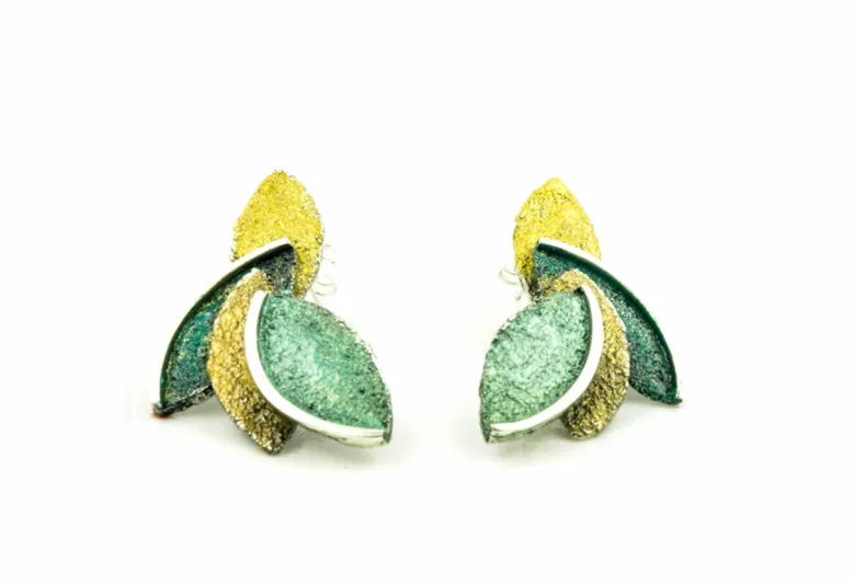 Eire green big earring