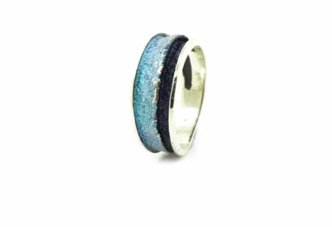 Anillo Troia azul Formentera pequeño