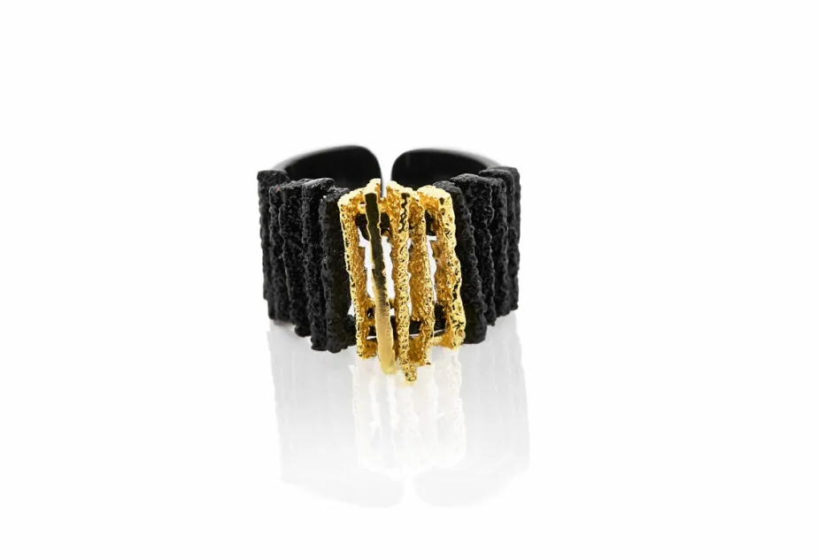 Anillo Junc Premium GoldenBlack