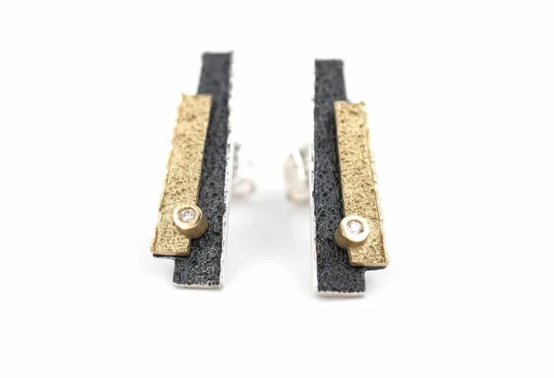Pendientes Trai con diamante