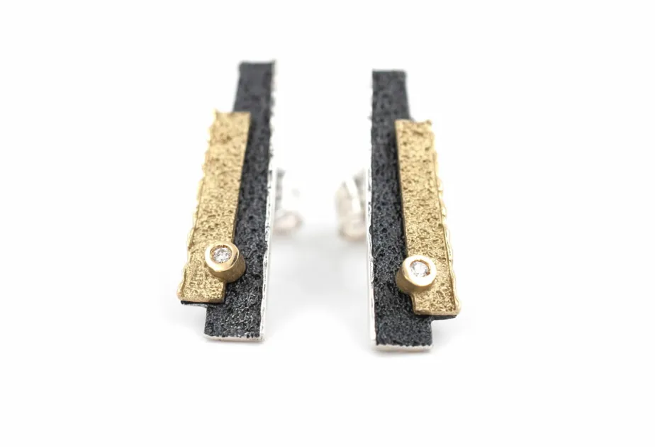Pendientes Trai con diamante